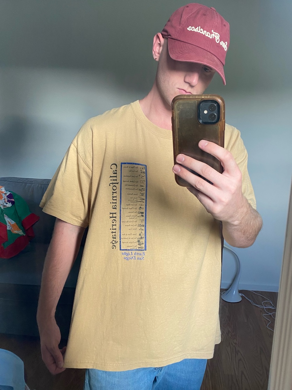 Heavyweight cotton California graphic tee